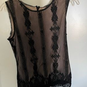 Black Lace Tank Top